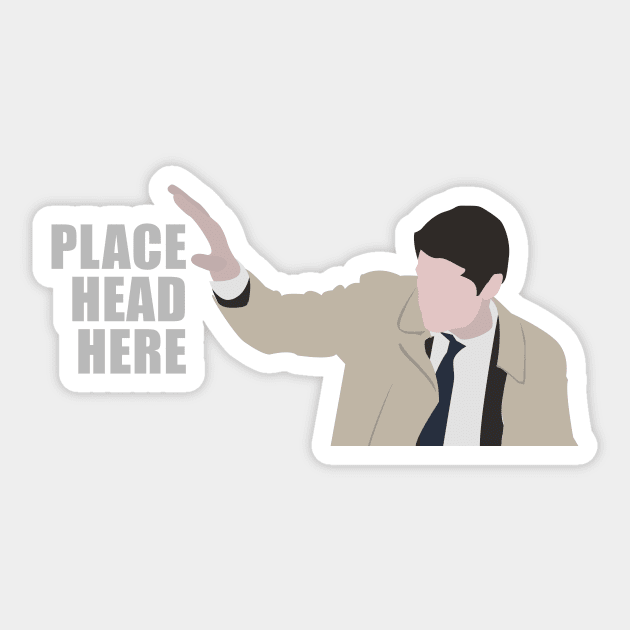 Castiel Smiting Sticker by mapreduce